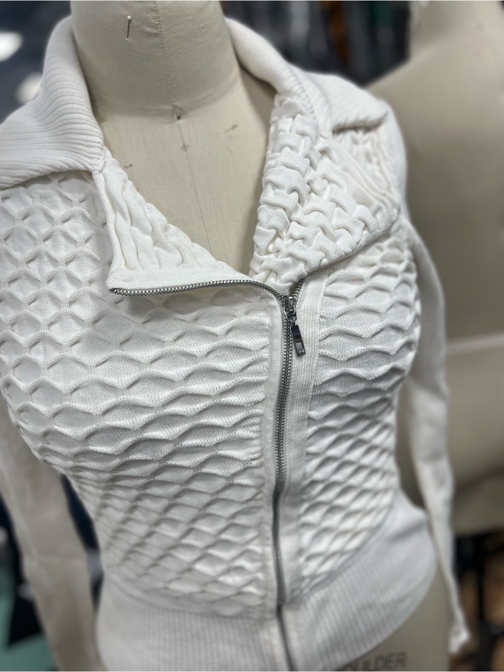 WHBM Moto Sweater L